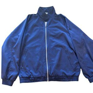 FootJoy‎ Golf Windbreaker Jacket Navy Blue Full Zip Mens XL Lightweight |V1